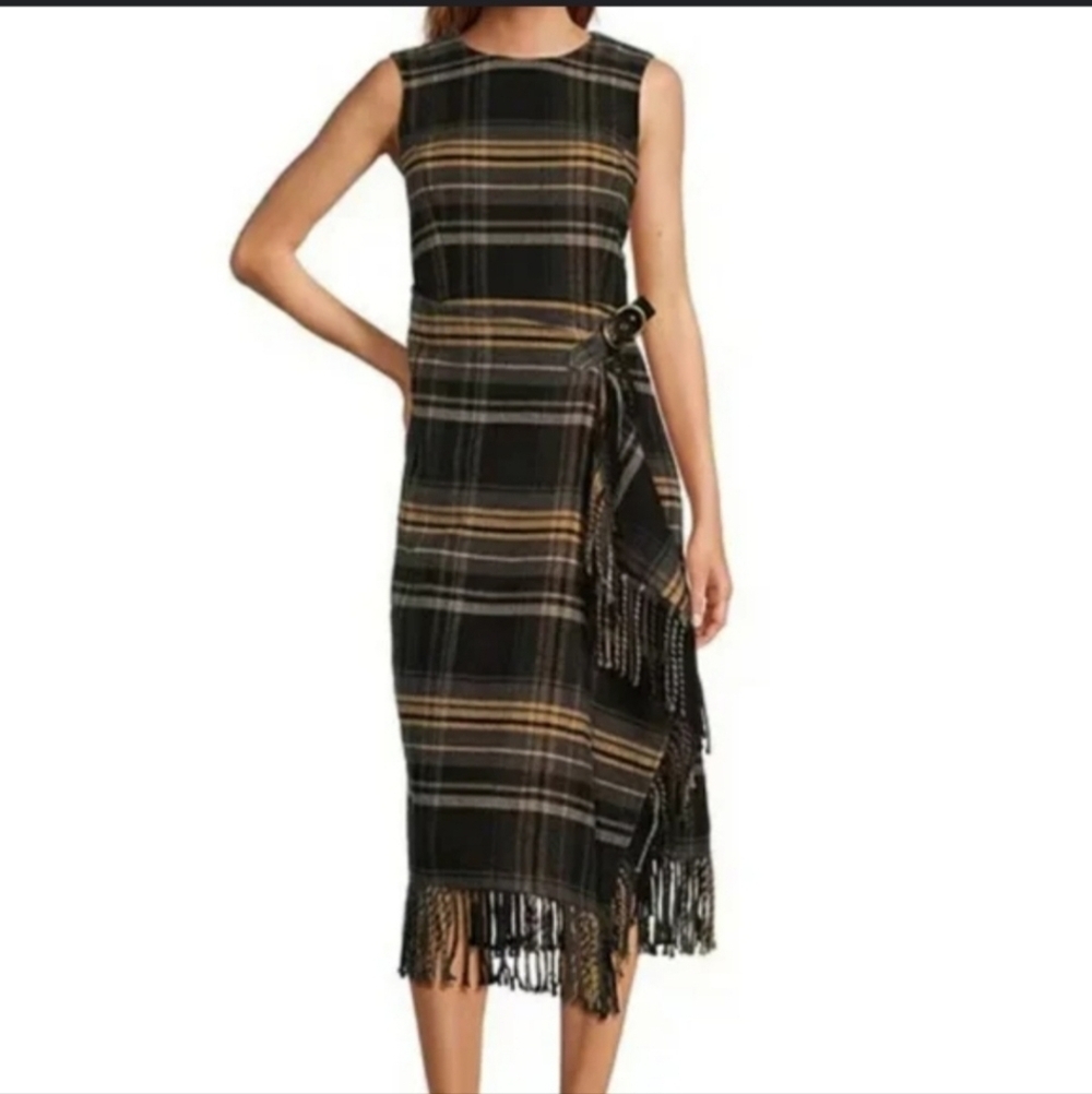 ANTONIO MELANI NWT Tula Fringe Wrap Dress